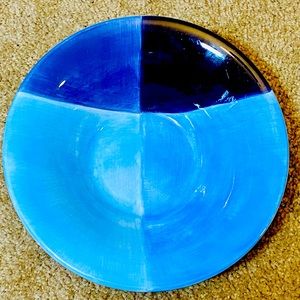 Tabletops Unlimited Quadrettini Blue 9 1/4" Soup/Salad/Cereal/Serving Bowl (4)